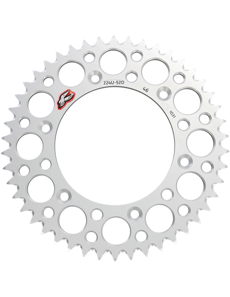 Rear sprocket Renthal R 520 46 teeth Si Ul Sc 224U-520-46GPSI