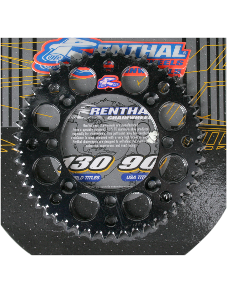 Cremalheira Renthal R 428 47 dentes Bk Ul Sc 121U-428-47GPBK