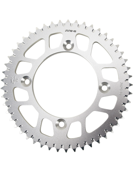 Cremalheira JTA798.49 LEVE 49 dentes 428 PITCH NATURAL 7075-T6 LIGA DE ALUMÍNIO