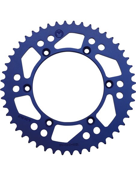 Yam 48T Blue Moose Racing Aluminum rear sprocket Hp 1211-251-48-12