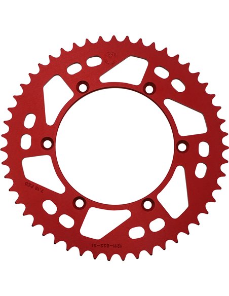 Cremalheira de alumínio Husq 51T Red Moose Racing HP 1211-822-51-13