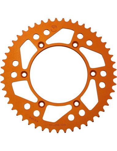 Cremalheira de alumínio Ktm 49T Orng Moose Racing HP 1211-897-49-14