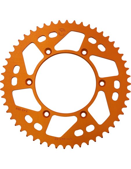 Couronne aluminium Ktm 52T Orng Moose Racing Hp 1211-897-52-14