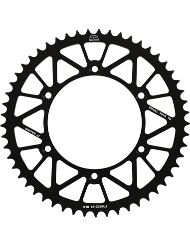 Rear sprocket JTA822.53BLK RL 53T 520 BLK