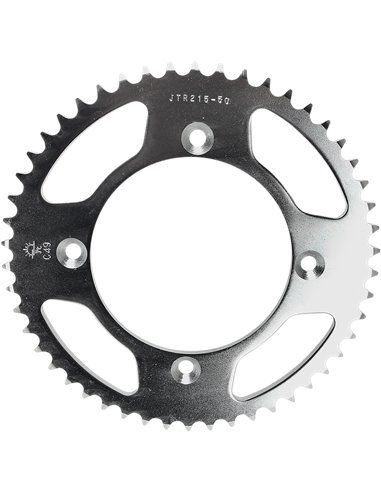 Couronne JTR215.50 50 dents 420 PITCH NATURAL C49 HIGH CARBON STEEL