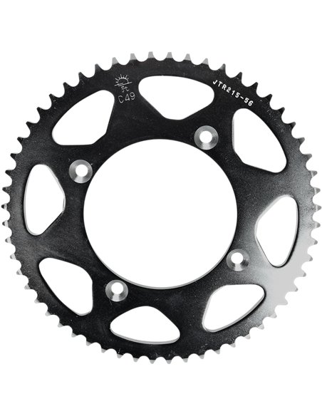 Rear sprocket JTR215.56 56 teeth 420 PITCH NATURAL STEEL