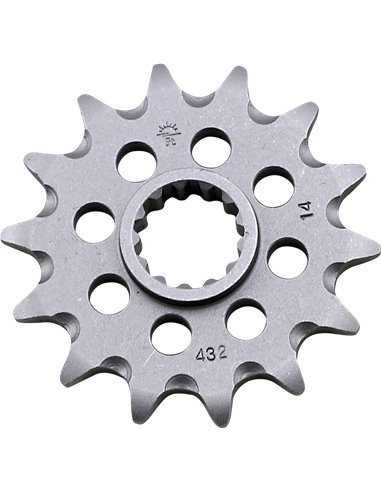 Piñón de ataque JTF432.14SC  SELF CLEANING 14 dientes 520 PITCH NATURAL STEEL