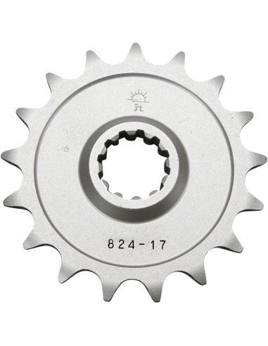 Front drive sprocket JTF824.17 17 teeth 520 PITCH NATURAL STEEL