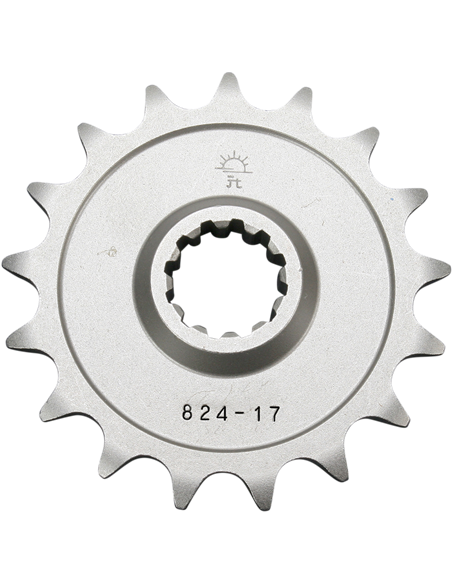 Front drive sprocket JTF824.17 17 teeth 520 PITCH NATURAL STEEL