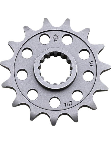 Front drive sprocket JTF707.15 15 teeth 520 PITCH NATURAL CHROMOLY STEEL ALLOY
