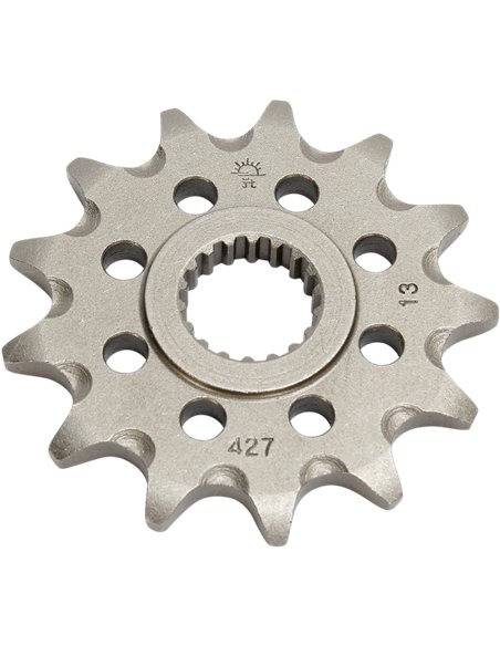 Piñón de ataque JTF427.13SC  SELF CLEANING 13 dientes 520 PITCH NATURAL CHROMOLY STEEL ALLOY