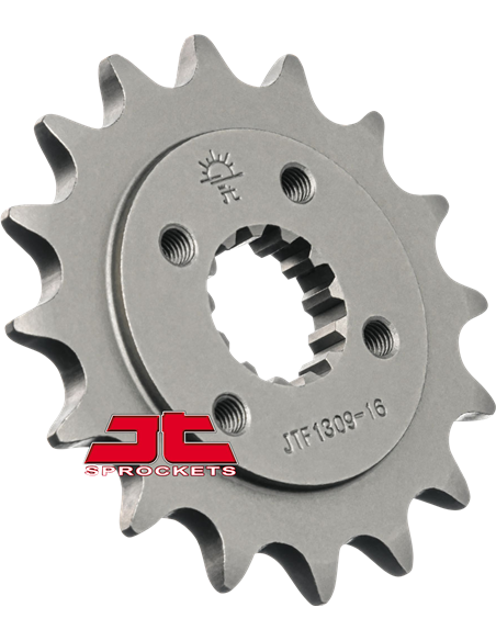 Front drive sprocket JTF1309.16 16 teeth 520 PITCH NATURAL SCM420 CHROMOLY STEEL ALLOY