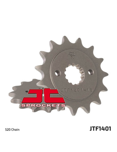 Pignon JTF1401.16 16 dents 520 PAS NATUREL SCM420 ALLIAGE D'ACIER CHROMOLY