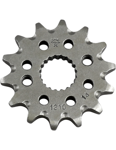Front drive sprocket JTF1310.14SC SELF CLEANING 14 teeth 420 PITCH NATURAL SCM420 CHROMOLY STEEL ALLOY