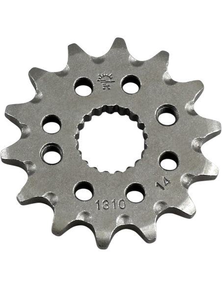 Front drive sprocket JTF1310.14SC SELF CLEANING 14 teeth 420 PITCH NATURAL SCM420 CHROMOLY STEEL ALLOY