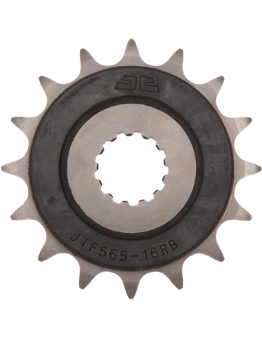 Piñón de ataque JTF565.16RB  RUBBER CUSHIONED 16 dientes 520 PITCH NATURAL SCM420/20CRMO CHROMOLY STEEL 