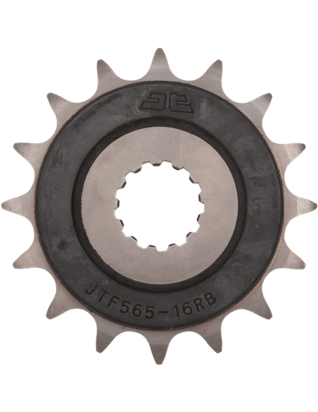 Piñón de ataque JTF565.16RB  RUBBER CUSHIONED 16 dientes 520 PITCH NATURAL SCM420/20CRMO CHROMOLY STEEL 