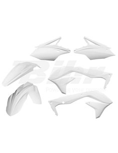 Kit de plásticos Polisport Kawasaki color blanco 90690