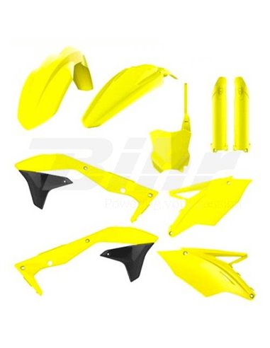 Kit Plastiques Complet Polisport Kawasaki jaune fluor 90744