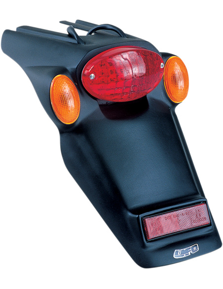 Luz traseira e suporte da placa de licença sem indicadores Com luz traseira e indicadores de direção preto UFO-Plast PP01213-001