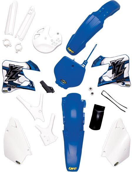 Radiator covers Yamaha Yz125-250 white Ya02898-046 UFO-Plast