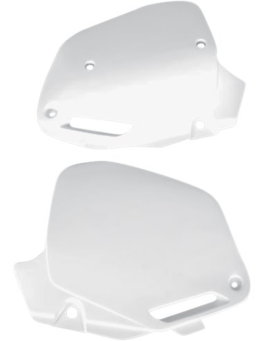Caches latéraux Honda Cr125-250-500 blanc Ho02626-041 UFO-Plast