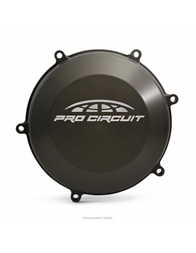 Tapa de embrague Pro Circuit para Kawasaki KX450F: aluminio, negro