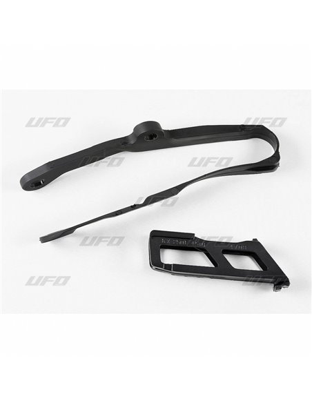 Guia de corrente + skate UFO-Plast Kawasaki preto KA04744-001