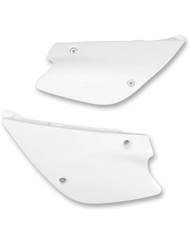 Tapas laterales traseros UFO-Plast Kawasaki blanco KA03714-047