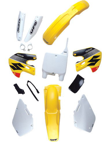 Caches latéraux Suzuki Rm125-250 Rm-jaune Su02959-101 UFO-Plast