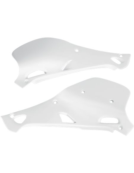 O lado traseiro do UFO-Plast cobre Yamaha branco YA02857-046