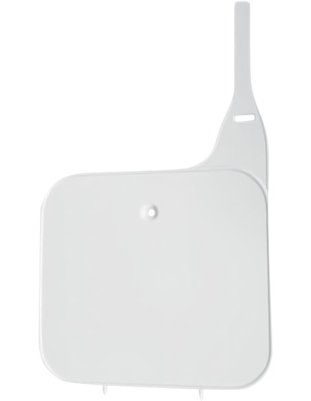 Porte-numéro avant UFO-Plast Honda blanc HO02607-041