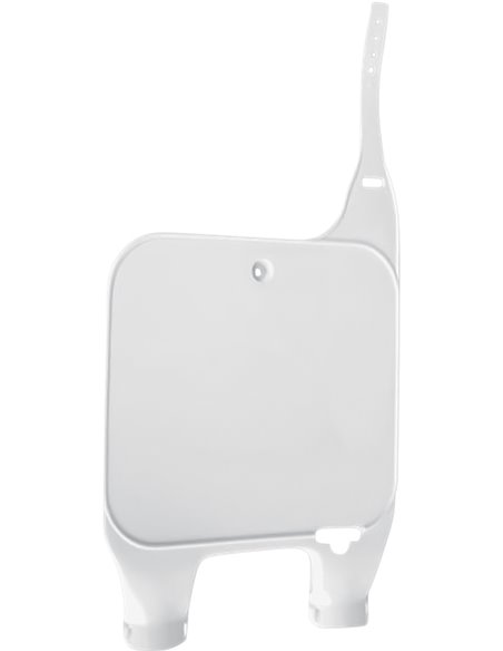 UFO-Plast Honda white inverted fork number holder