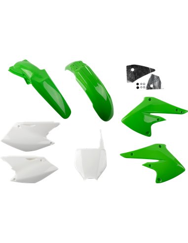 Kit de plásticos Kawasaki Kxf250 color original Kakit203E-999 UFO-Plast