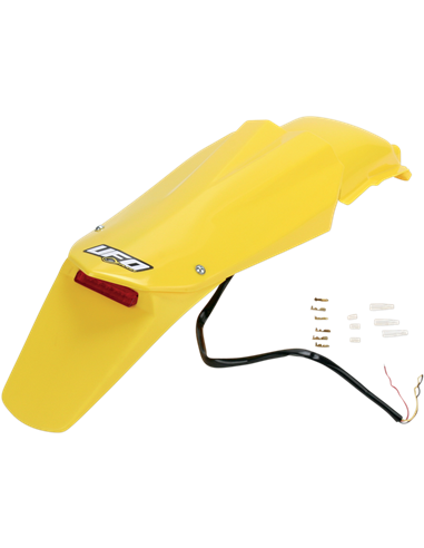 Guardabarros trasero enduro W- Led-Light Husqvarna Cr-Wr amarillo Hu03314-103 UFO-Plast