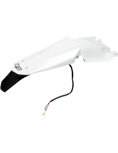 Parafangs darrera enduro W- Led-Light Husqvarna Et-Tc blanc Hu03333-041 UFO-Plast