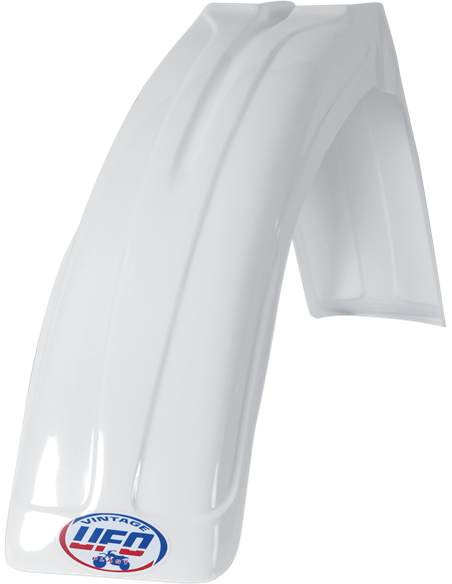 Guarda-lamas dianteiro vintage Uni Mx-Enduro branco UFO-Plast ME08007-W