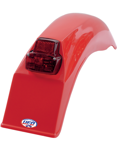 Garde-boue arrière Vintage Uni Enduro W- Feu arrière (79-89) Rouge UFO-Plast ME08026-B