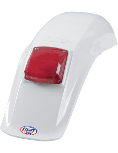Vintage Uni Enduro Parafangs darrera W- Taillight (83-93) blanc UFO-Plast ME08027-W