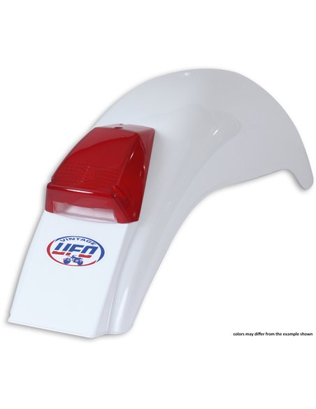 Guarda-lamas traseiro Preston W vintage Uni (75-79) branco UFO-Plast ME08031-W