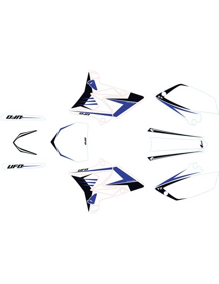 Kit de plásticos completo UFO-Plast restyling Yamaha blanco YAKIT312-046