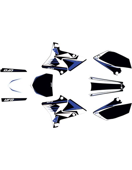 Kit de plásticos completo UFO-Plast restyling Yamaha negro YAKIT312-001