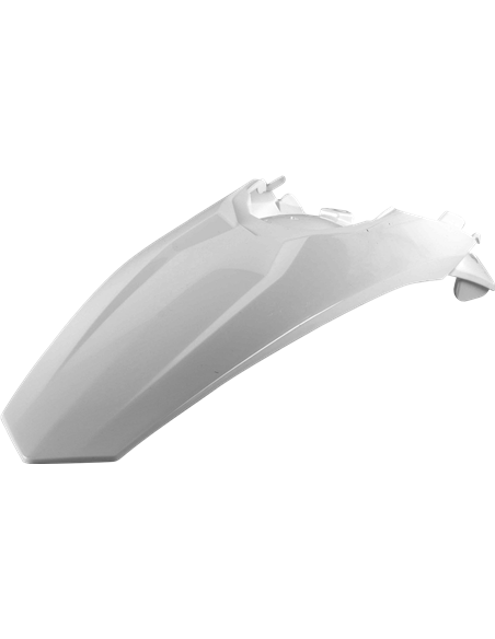 KTM SX,SX-F,XC,XC-F - Garde-Boue Arrière Blanc - Modèles 2011-15 Polisport 8595400005