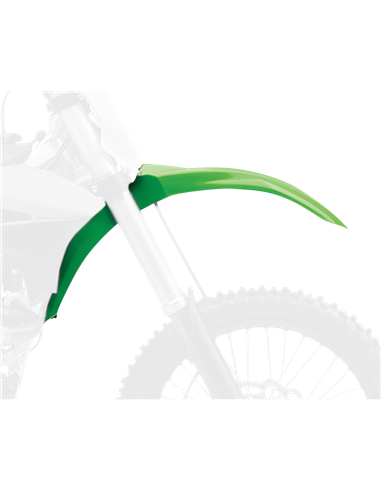 Kawasaki KX250F - Guardabarros Delantero Verde - Modelos 2013-16 Polisport 8573800001