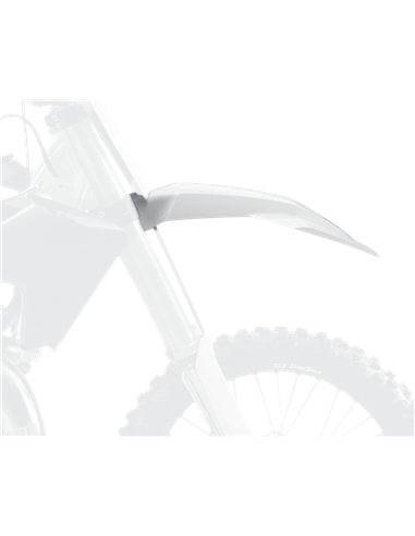 Husqvarna TC250, ET, FE, TX - Parafangs Davanter Blanc - Models 2017-20 Polisport 8572400002