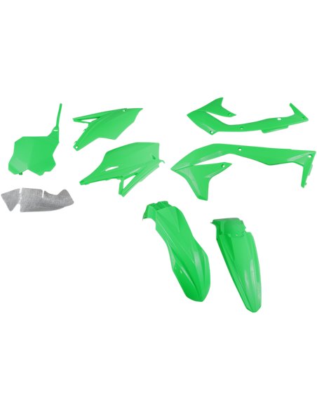 Kit de plàstics complet UFO-Plast Kawasaki verd fluor KAKIT223AFLU