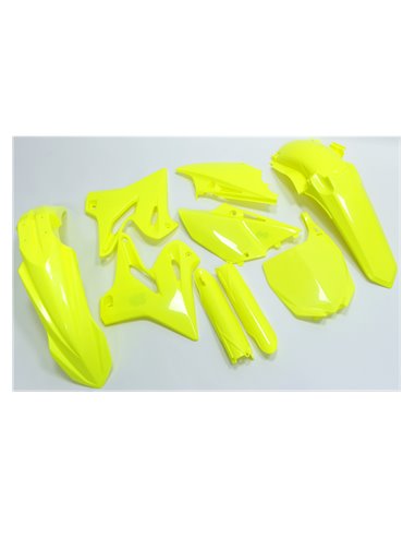 Yamaha YZ125, YZ250 Restyling - Joc Plàstics Groc Fluo - Models 2002-20 Polisport 90748