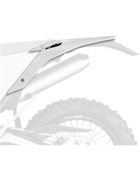 Beta RR 2T,4T - Rear Fender and Side Panels White Polisport 8556000001