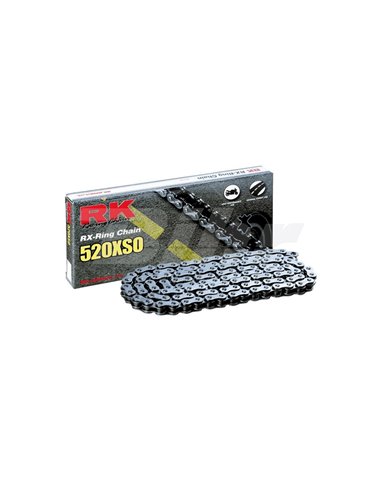 Cadena RK 520XSO amb 110 baules negre