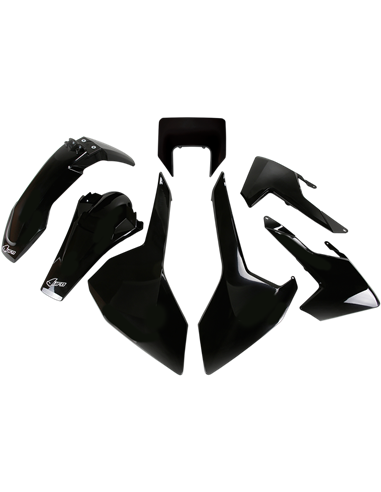 Kit de plásticos Husqvarna Tx-Te-Fe negro Hukit621-001 UFO-Plast